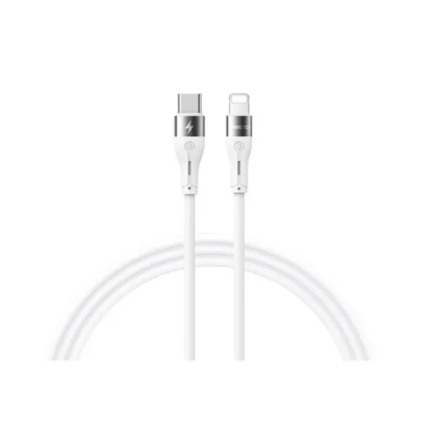كيبل Ricci RS11CL PD20W Type-C إلى Lightning سيليكون 1 متر - أبيض