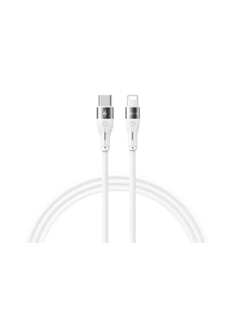 كيبل Ricci RS11CL PD20W Type-C إلى Lightning سيليكون 1 متر - أبيض كيبل Ricci RS11CL PD20W Type-C إلى Lightning سيليكون 1 متر - أبيض