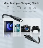 CHOETECH-XCC-1054-100W Magnetic USB-C to USB-C Cable - Black - Image 6