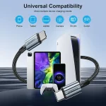 Choetech-XCC-1015-USB-C to USB-C 60W PD Cable - Black - Image 6