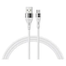 كابل مايكرو USB أبيض للشحن ومزامنة البيانات