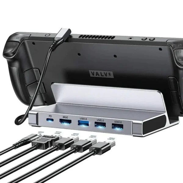 Choetech 5 في 1 لجهاز Steam Deck بمنفذ Type-C و HDMI و USB-PD