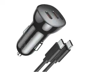 شاحن سيارة سريع مزدوج USB-C بقوة 40 واط - شحن فائق السرعة