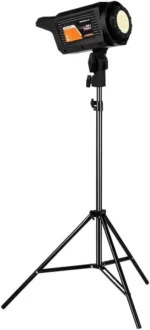 ⁦إضاءة احترافية Plokama PK-400s بقوة 200 واط مع QX 65CM وستاند – مثالية للفيديو والفوتوغرافيا⁩ - الصورة ⁦2⁩
