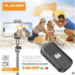 PLOKAMA K5 3-in-1 Selfie Stick – Tripod with Bluetooth, LED Light & Wireless Remote Control – Black - Image 5