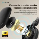 Celebrat A42 Bluetooth Stereo Foldable Headphones – 21H Playtime – Type-C Charging - Image 6
