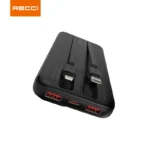 ⁦باور بانك Recci RPB-P68 بسعة 20000 مللي أمبير – أسود⁩ - الصورة ⁦8⁩