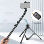 Plokama PK-996 Aluminum Alloy Tripod with Ring Light & Remote Control – Compatible with Smartphones, GoPro & Cameras - Image 8