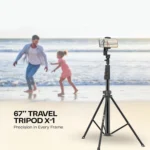 Plokama PK-996 Aluminum Alloy Tripod with Ring Light & Remote Control – Compatible with Smartphones, GoPro & Cameras - Image 4