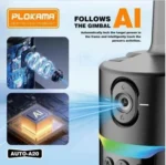 Plokama AUTO-A20 Mobile Phone Stabilizer with 360° Auto Face Tracking, Type-C Port & Remote Control - Image 6