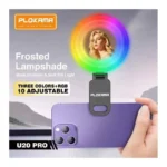 ⁦إضاءة سيلفي PLOKAMA U20 Pro – حلقة LED RGB متعددة الأوضاع – أسود⁩ - الصورة ⁦6⁩