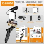 PLOKAMA PK-771 – 5-in-1 Video Camera Rig with U-Shape Handle, Dual LED Lights, Microphone & Smartphone Holder - Image 8