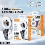 u20 Mini Upgraded Ring Light with Clip & Portable LED for Mobile – 4 Adjustable Color Lighting Modes for Selfies, Makeup & Vlogging - Image 4
