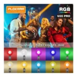 ⁦إضاءة سيلفي PLOKAMA U20 Pro – حلقة LED RGB متعددة الأوضاع – أسود⁩ - الصورة ⁦7⁩