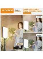 ⁦PLOKAMA P11 – إضاءة تصوير فوتوغرافي احترافية LED مع مصباح حلقي وحامل ثلاثي للاستوديو والفيديو⁩ - الصورة ⁦4⁩