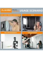 ⁦PLOKAMA P11 – إضاءة تصوير فوتوغرافي احترافية LED مع مصباح حلقي وحامل ثلاثي للاستوديو والفيديو⁩ - الصورة ⁦2⁩