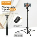⁦حامل ثلاثي للتصوير الفوتوغرافي Plokama PK-998 – ارتفاع قابل للتعديل⁩ - الصورة ⁦4⁩