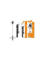 Plokama Live K9 Mobile Tripod with LED Light – 170cm Adjustable Stand – Black - Image 3