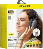 Awei AT9 HiFi Wireless Headphones – 25H Battery Life – 40mm Drivers – Bluetooth 5.4 - Image 4