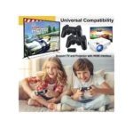 Retro Gaming Console with Wireless Controller Gamepad – Black - Image 6