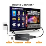 Retro Gaming Console with Wireless Controller Gamepad – Black - Image 4