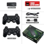 Retro Gaming Console with Wireless Controller Gamepad – Black - Image 11