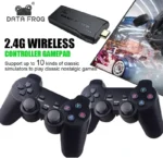 Retro Gaming Console with Wireless Controller Gamepad – Black - Image 7