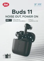 itel Buds Ace 11 Pro True Wireless In-Ear Earbuds (TWS) - Black - Image 3